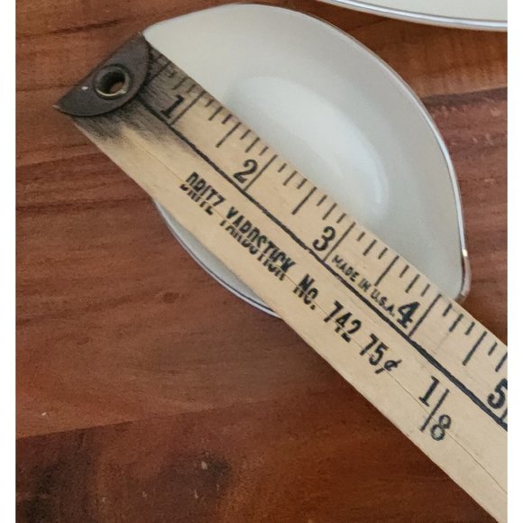 Lenox Olympia Platinum Oval Individual Ashtray 4" set of 2 vanity trinket dish - Picture 10 of 10